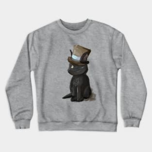 Gentleman Kitty Cat in a Hat Crewneck Sweatshirt